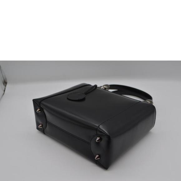 Christian Dior Maris Pearl Small Leather Handbag Black - Picture 3 of 7